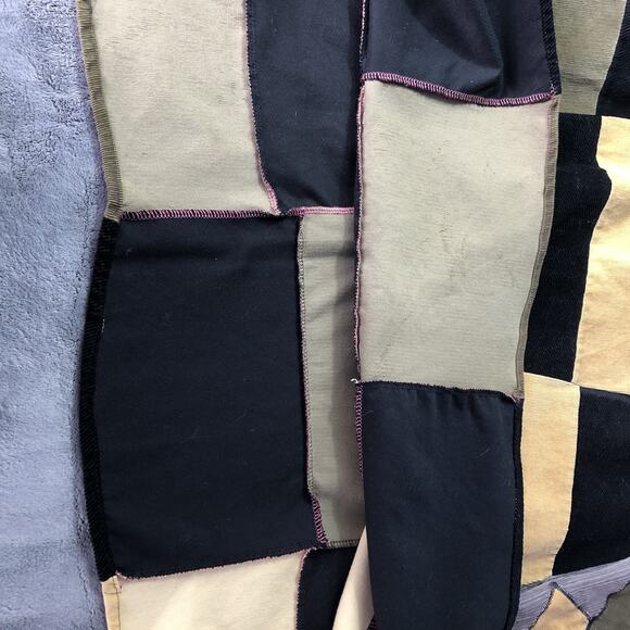 Women's Patchwork Maxi Skirt Heavy Corduroy Hippie Festival Size XL Brown Tan - Picture 7 of 8